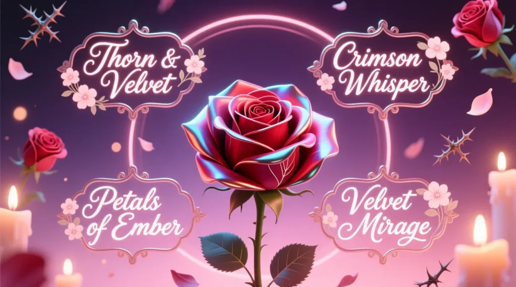 Aesthetic Nicknames Inspired by Roses