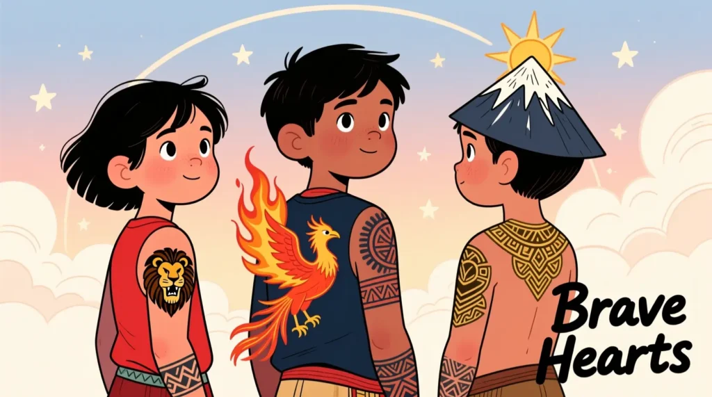 Bold & Strong Tattoo Ideas For Kids 