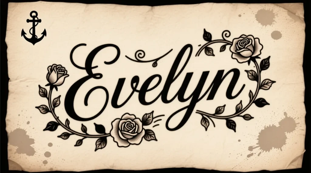 Classic Child Name Tattoos