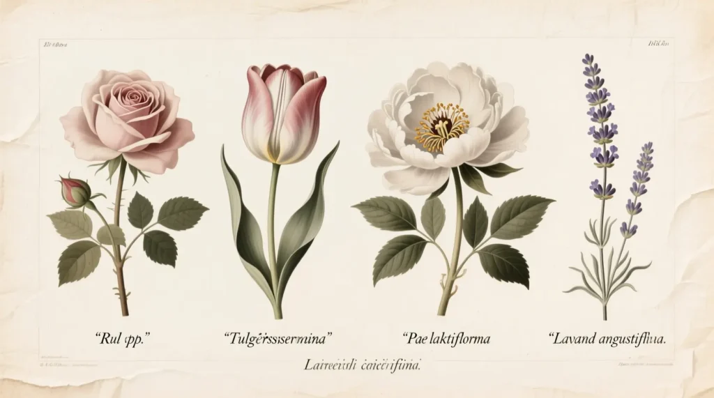 Classic Flowers and Their Scientific Names