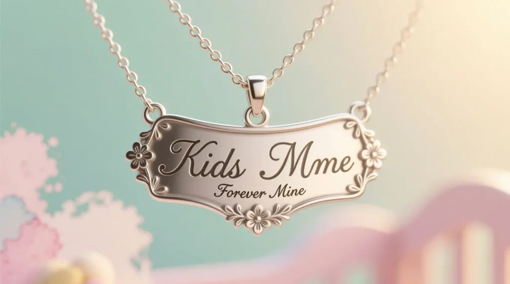 Classic Kids Name Necklace Ideas