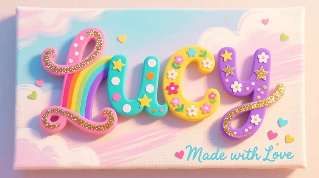 Colorful Name Crafts