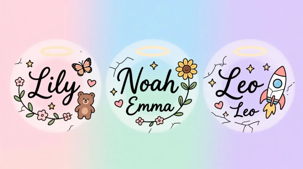 Cute Children’s Name Tattoos for Moms