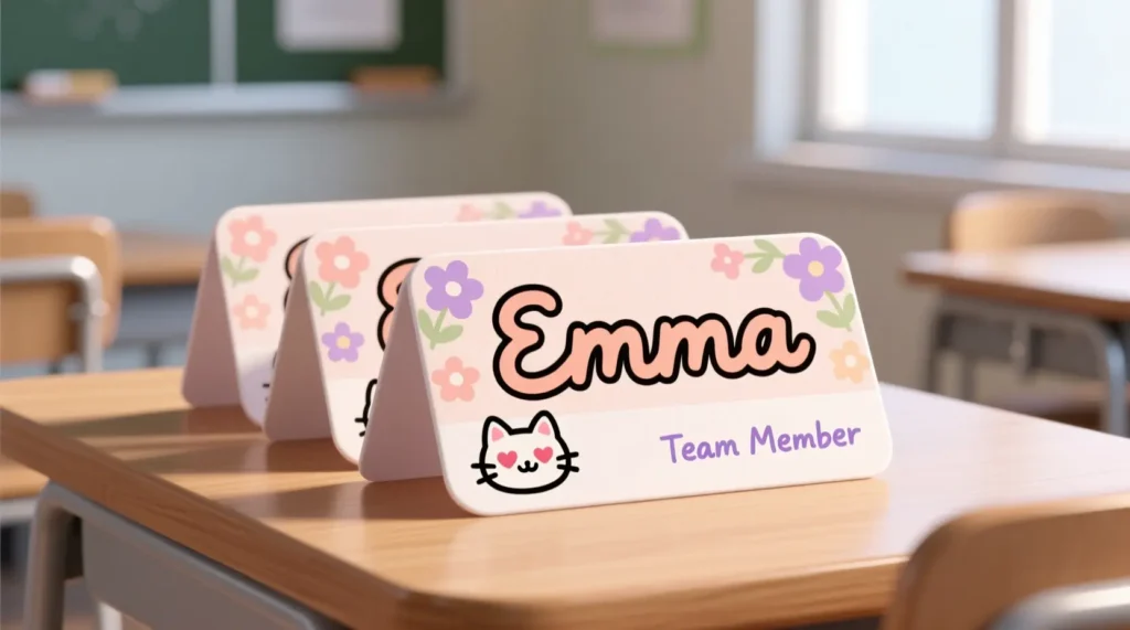 Cute Desk Name Tags