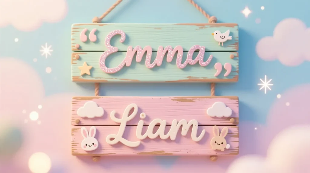 Cute Nursery Name Signs