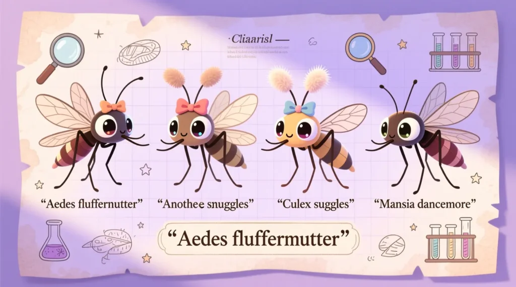 Cute Scientific-Style Names of Mosquito