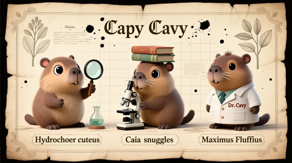 Cute Scientific-Style Nicknames for Capybara