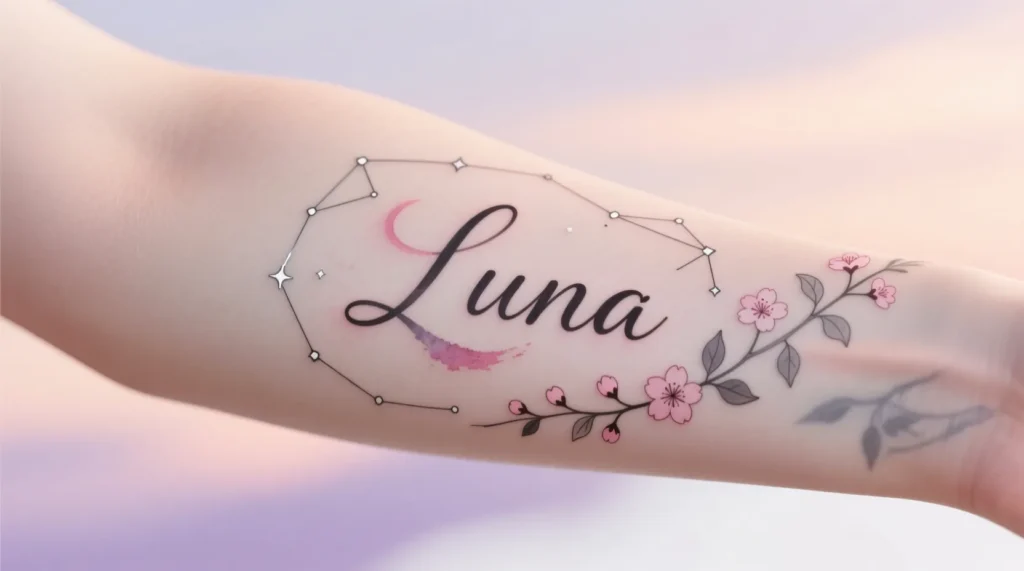 Elegant Name Tattoo Ideas for Women