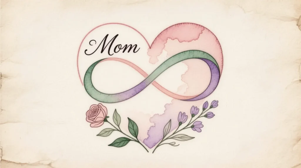 Heart & Infinity Name Tattoo Ideas