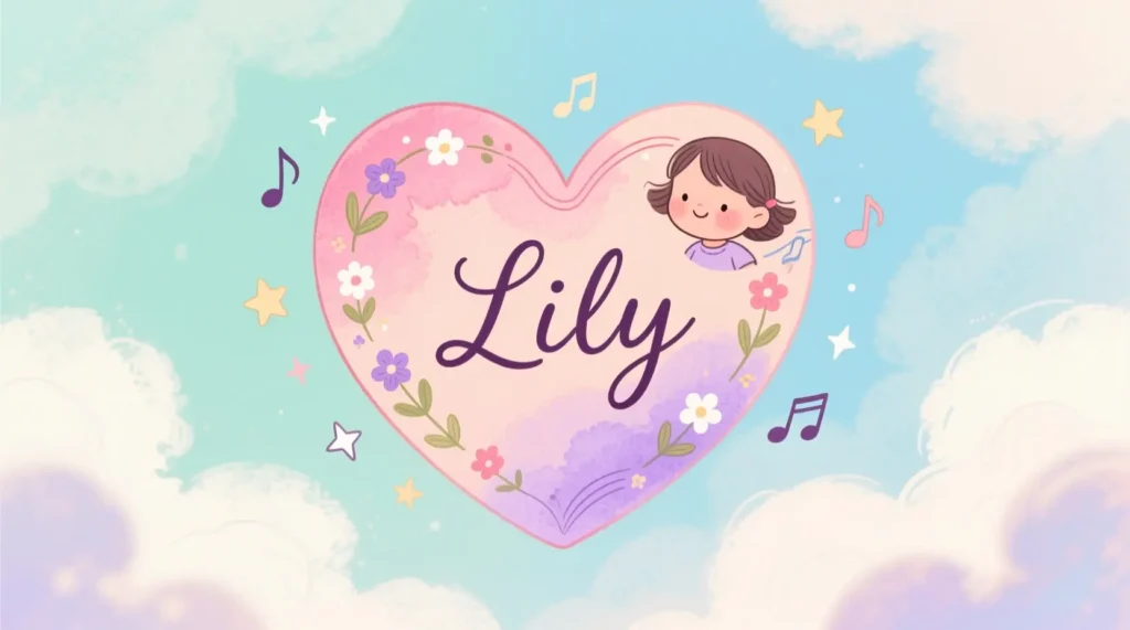 Heart-Themed Children’s Name Tattoos