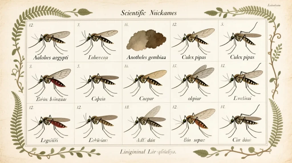 Latin Scientific Nicknames of Mosquito