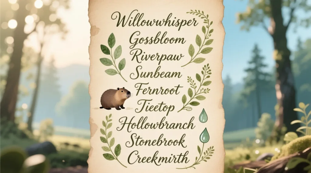 Nature-Inspired Capybara Names