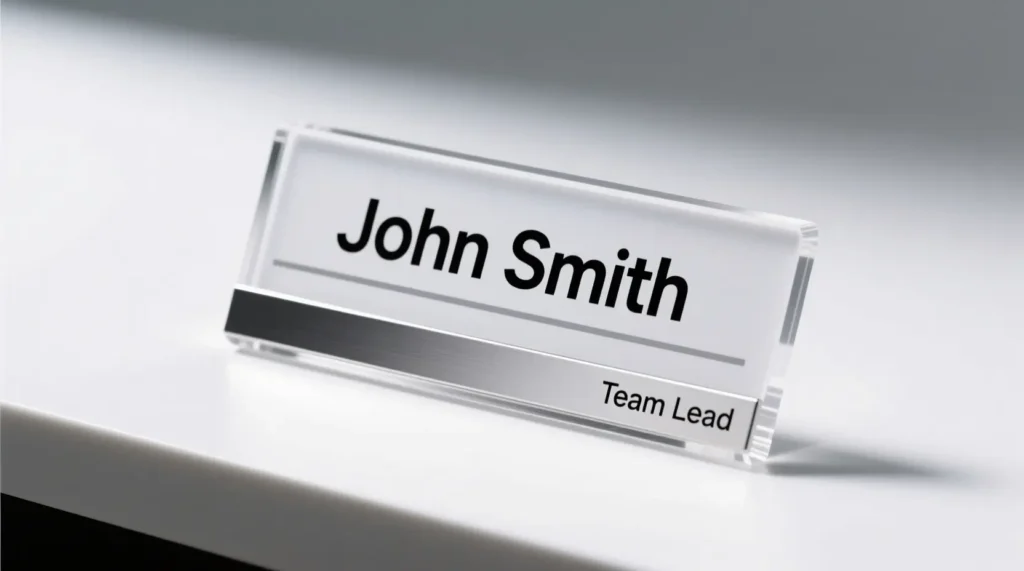Professional Desk Name Tags