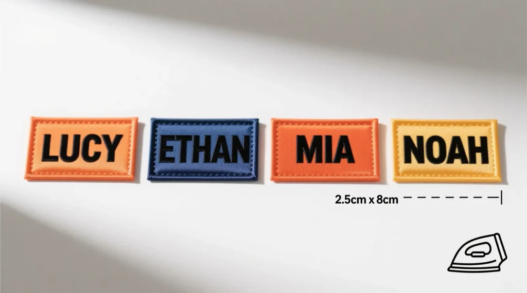 Professional Iron On Name Labels