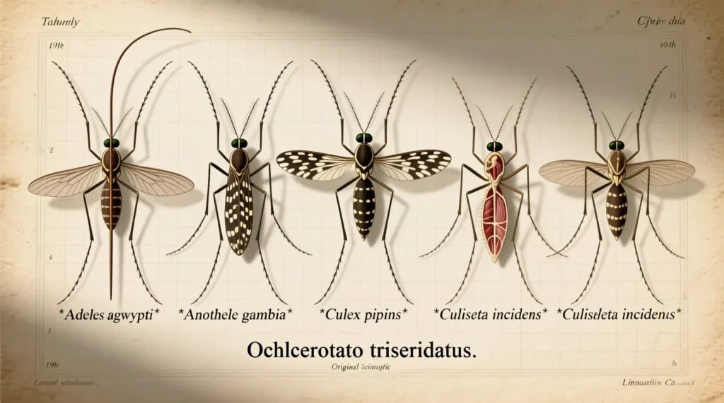 Real Scientific Names for Mosquitoes