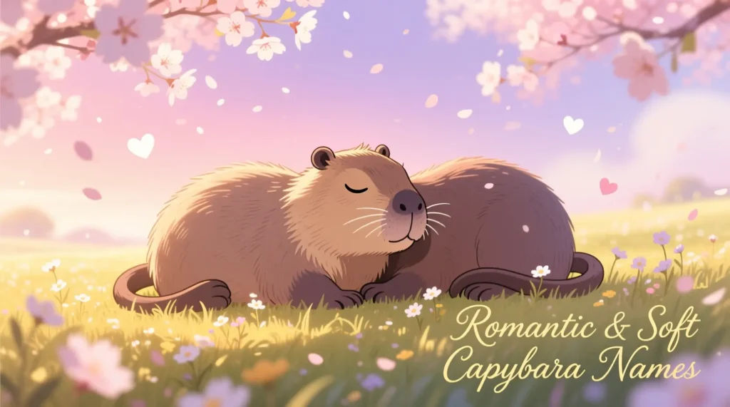 Romantic & Soft Capybara Names