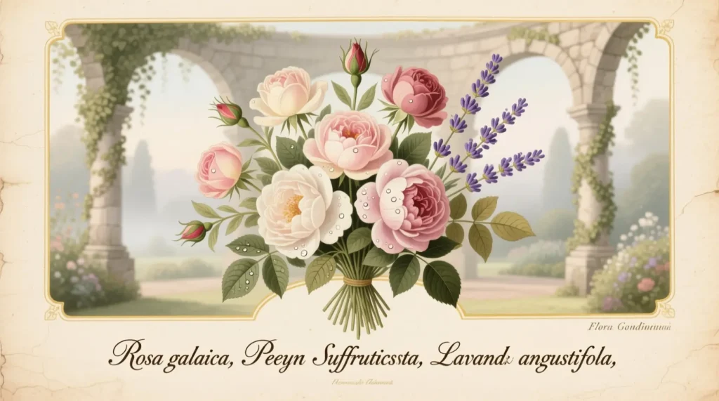 Romantic Flowers and Scientific Names