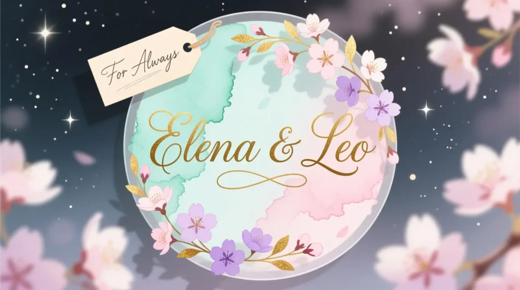 Romantic Name Labels