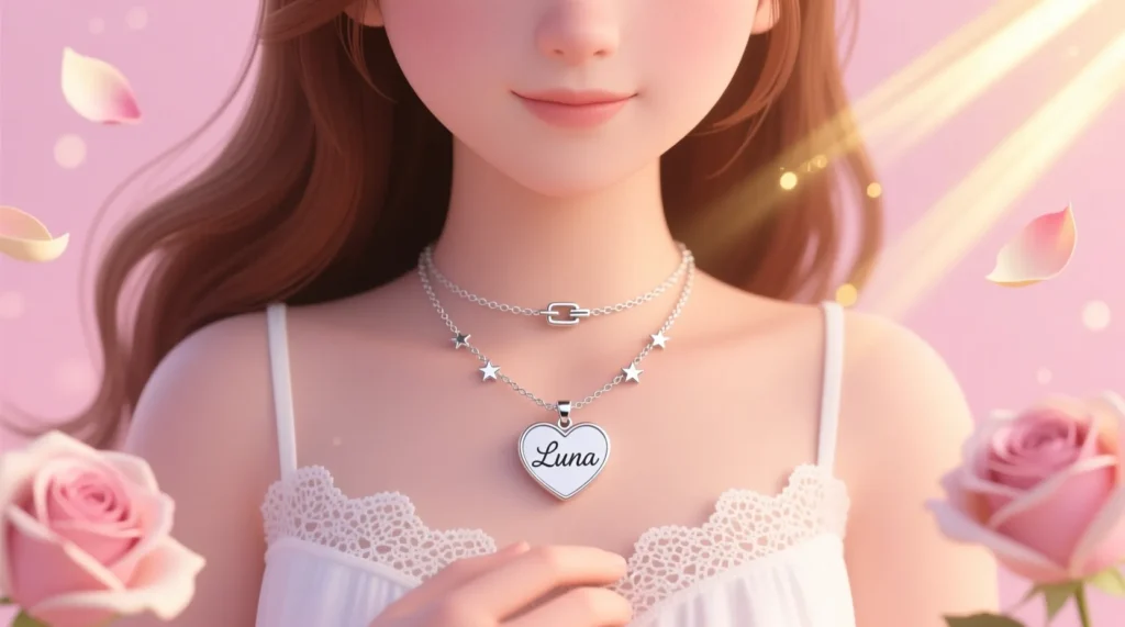Romantic Name Necklaces for Girls