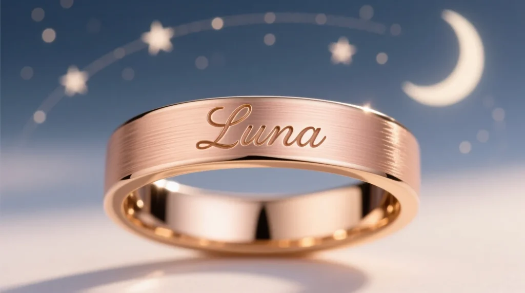 Romantic Name Rings for Women