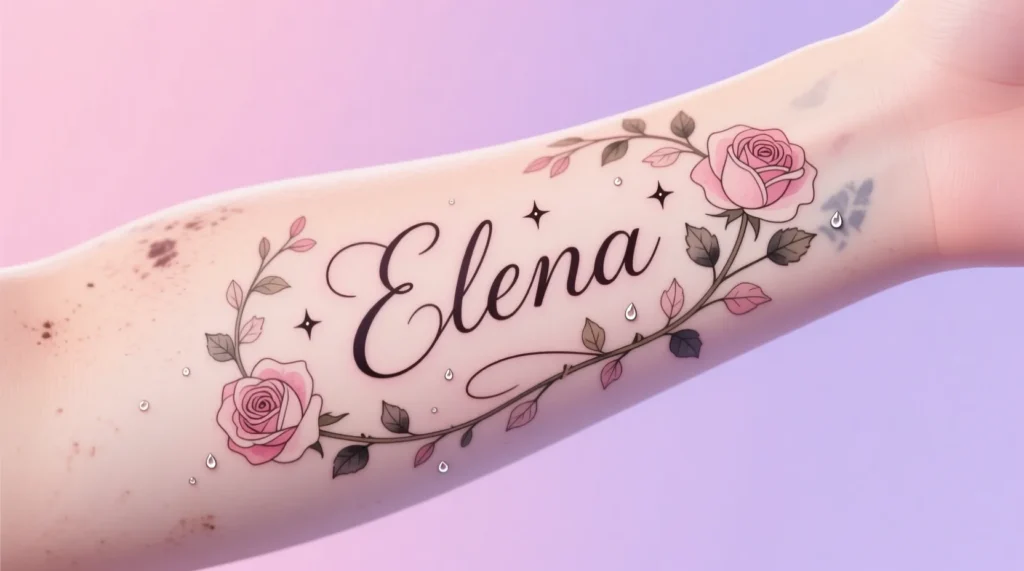 Romantic Name Tattoo Ideas for Women