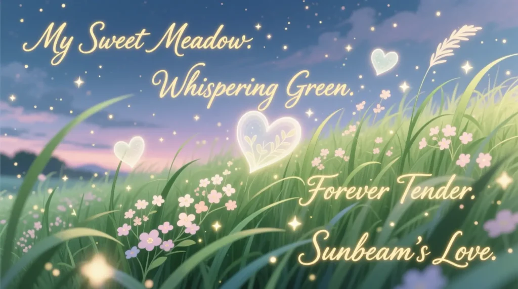 Romantic Nicknames for Grass