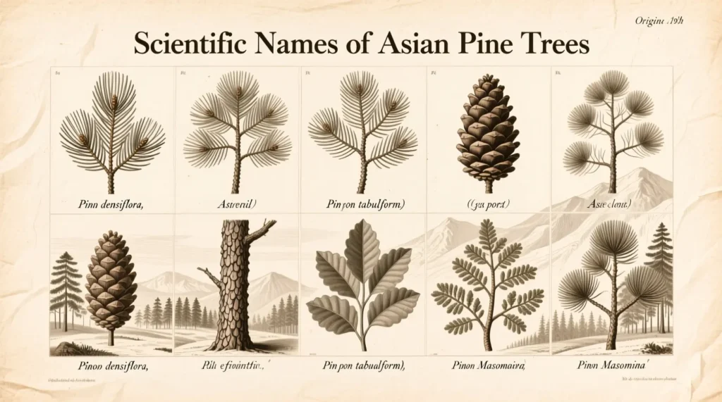 Scientific Names for Asian Pine Trees