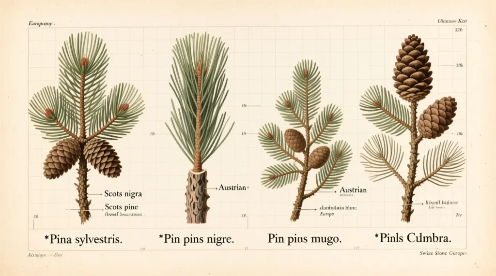 Scientific Names for European Pine Trees