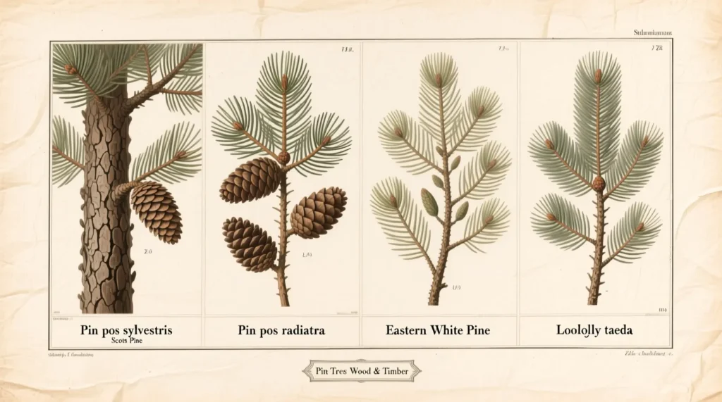 Scientific Names for Pine Trees Used in Wood & Timber