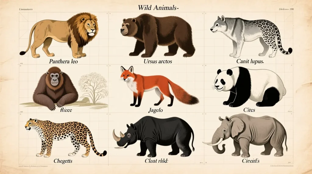 Scientific Names for Wild Animals