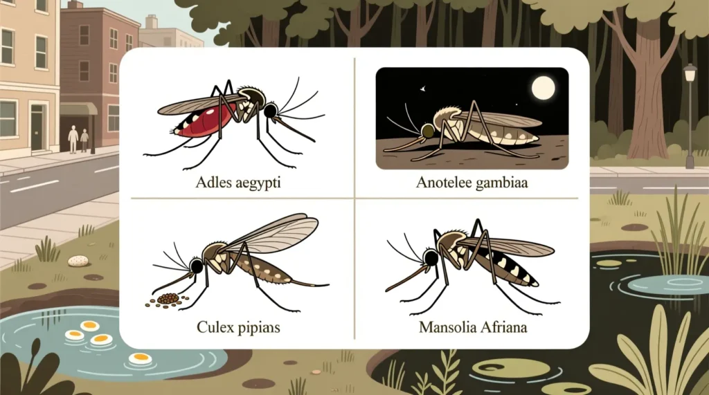 Scientific Names Mosquitoes Based on Behavior