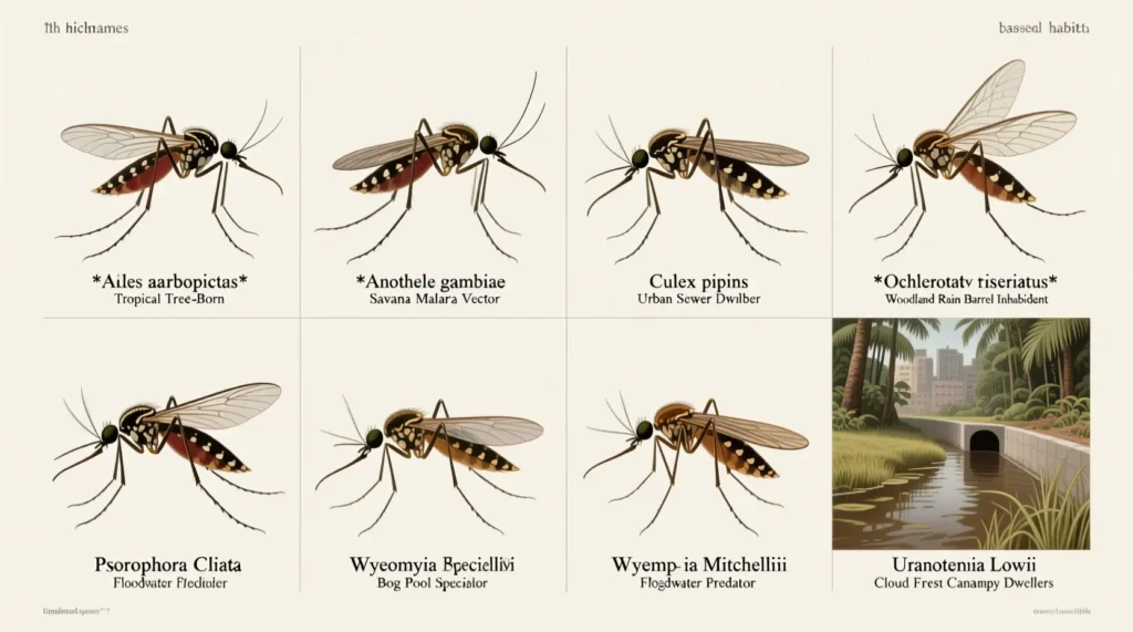 Scientific Nicknames of Mosquito Based on Habitat