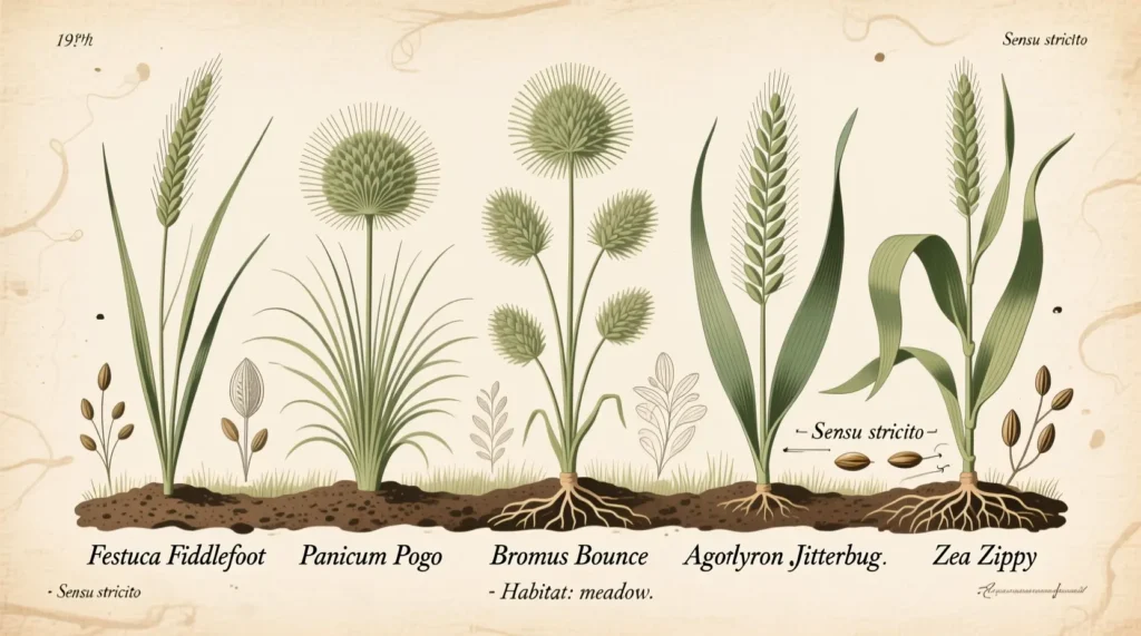 Scientific Species Nicknames for Grass