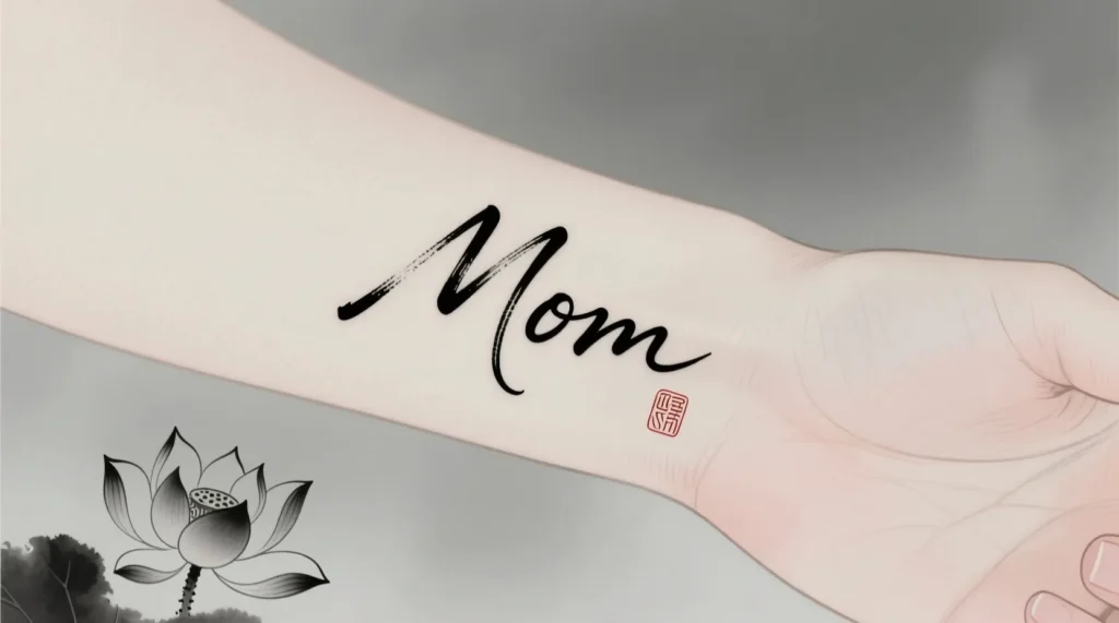 Small Mom Name Tattoo Ideas
