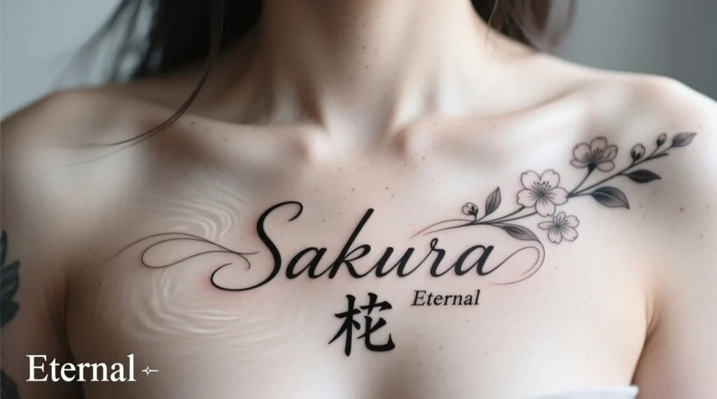 Stylish Foreign Name Tattoos