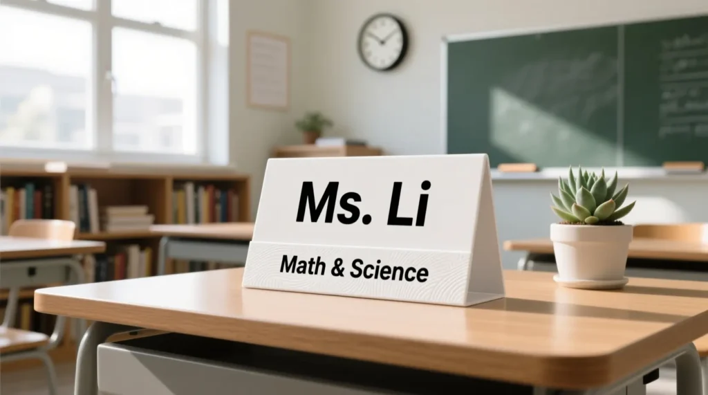 Teacher Desk Name Tags