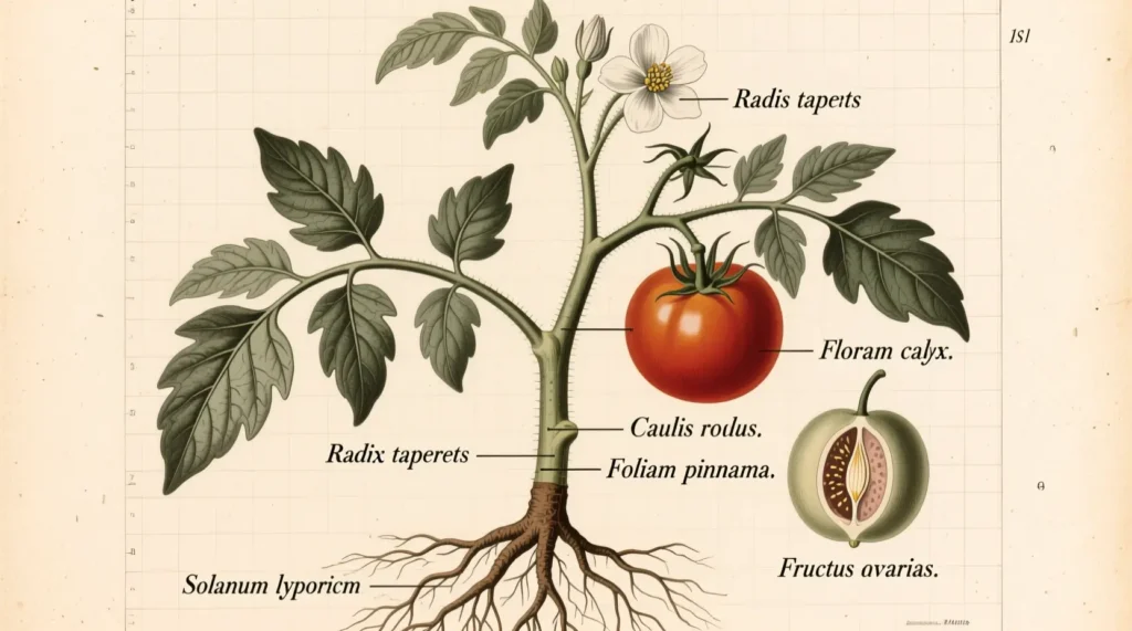 Tomato Plant Part Scientific Names