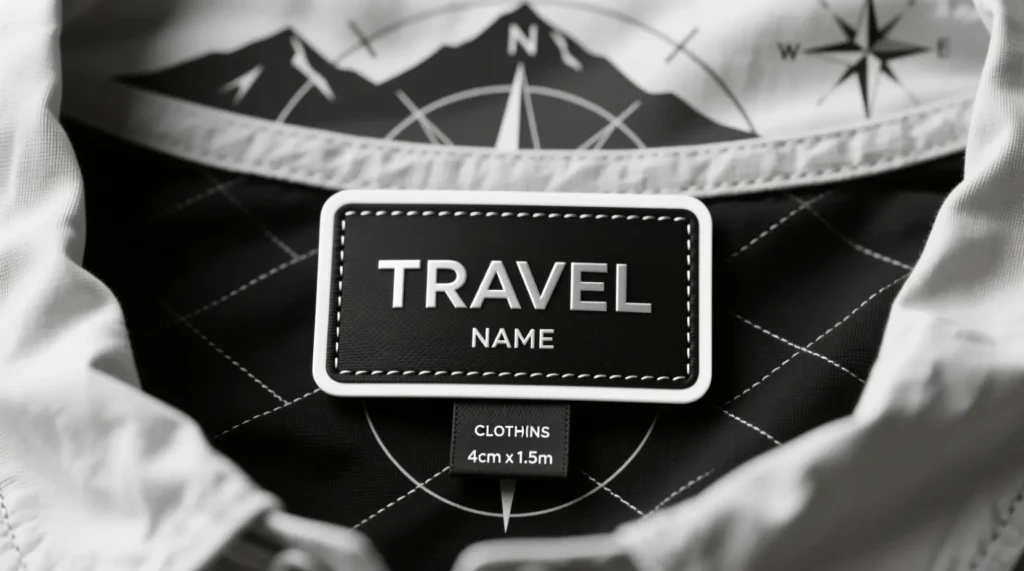 Travel Clothing Name Labels