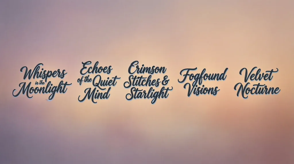 Aesthetic Group Chat Names