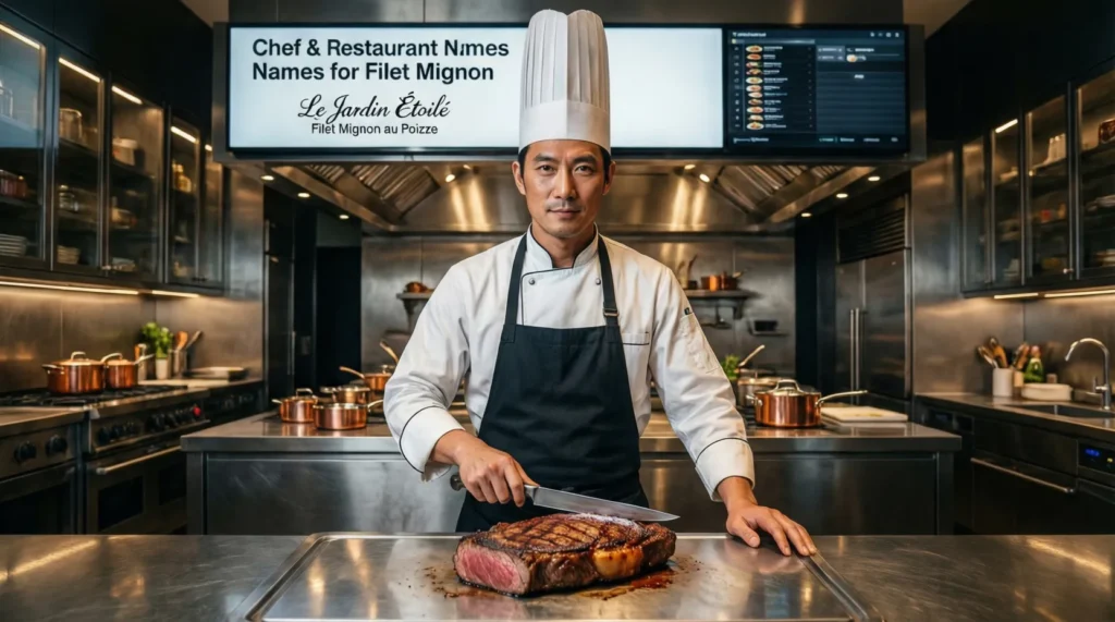 Chef & Restaurant Names for Filet Mignon