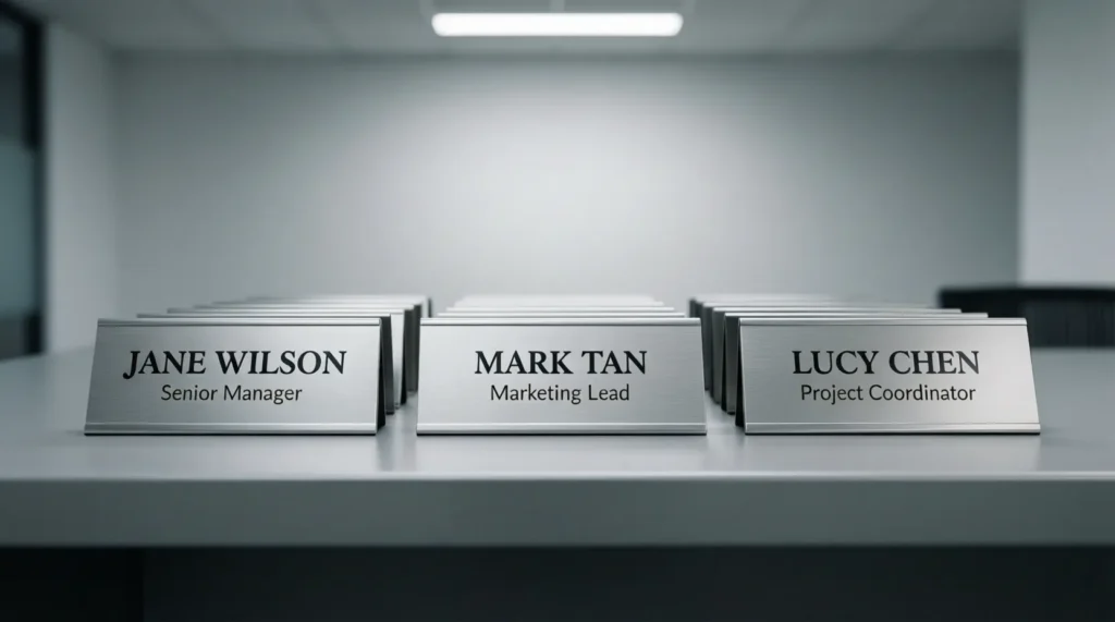 Classic Office Name Plates
