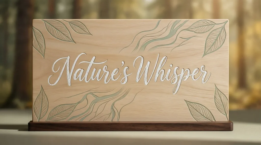 Color & Nature-Inspired Name plates Nicknames