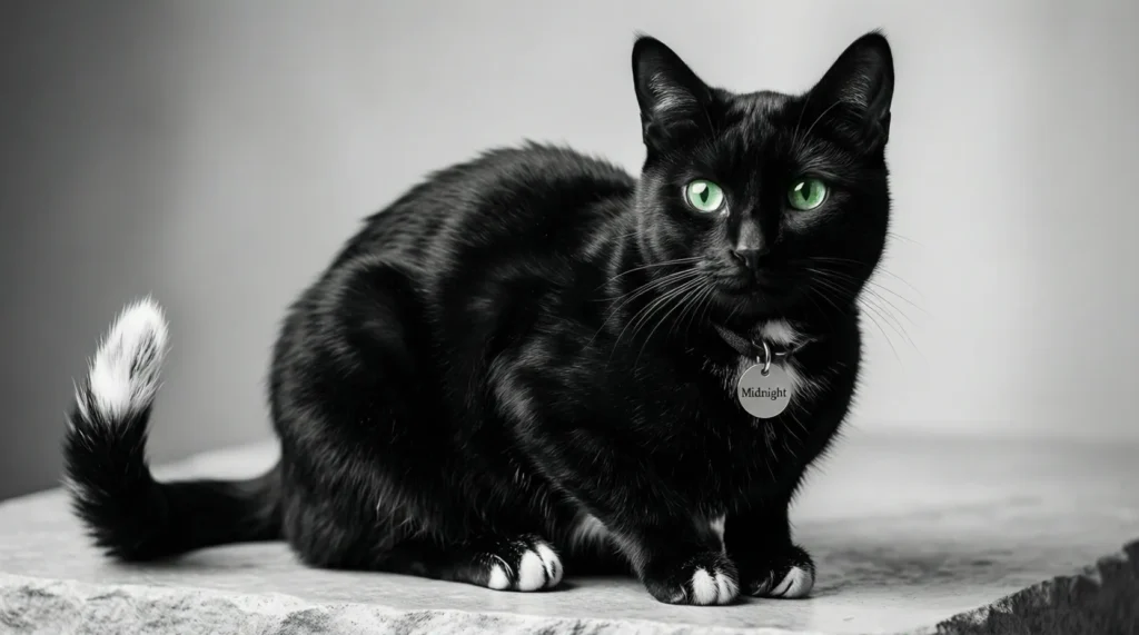 Color-Inspired Black and White Cat Names