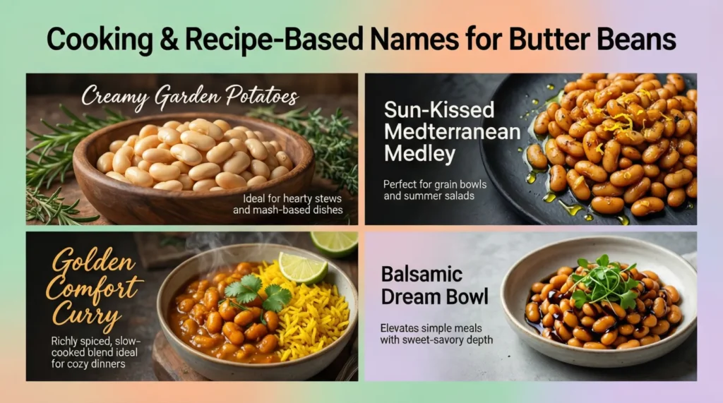 Cooking & Recipe-Based Names for Butter Beans