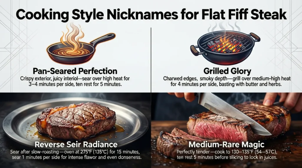 Cooking Style Nicknames for Flat Iron Steak