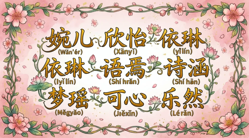 Cute Chinese Names for Girls