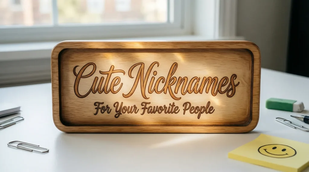 Cute Name Plate for Desk Nicknames