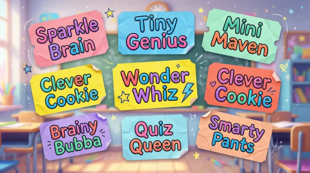 Cute Nicknames for School Projects