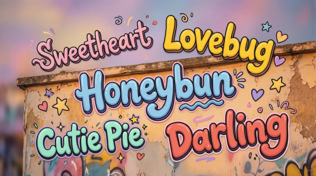 Cute Nicknames for Your Wall