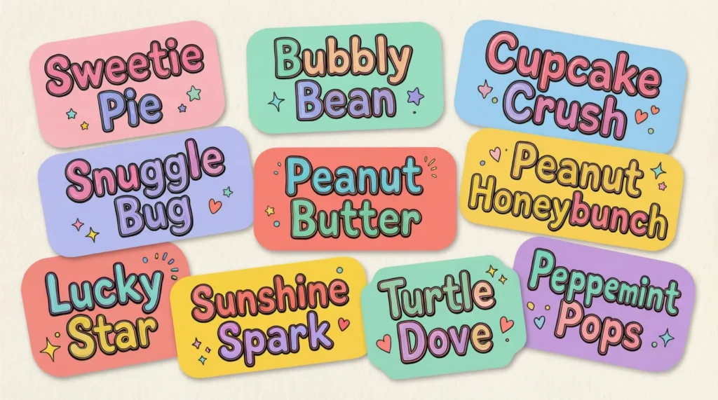 Cute Nicknames Name Tags for Events